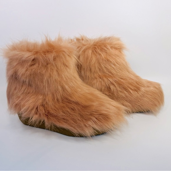 Jeffrey Campbell Platform Derby Pink Faux Fur Bootie - Picture 2 of 14